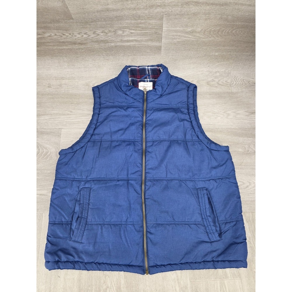 Original Weatherproof Vintage Puffer Vest Men's Size 2XL Blue